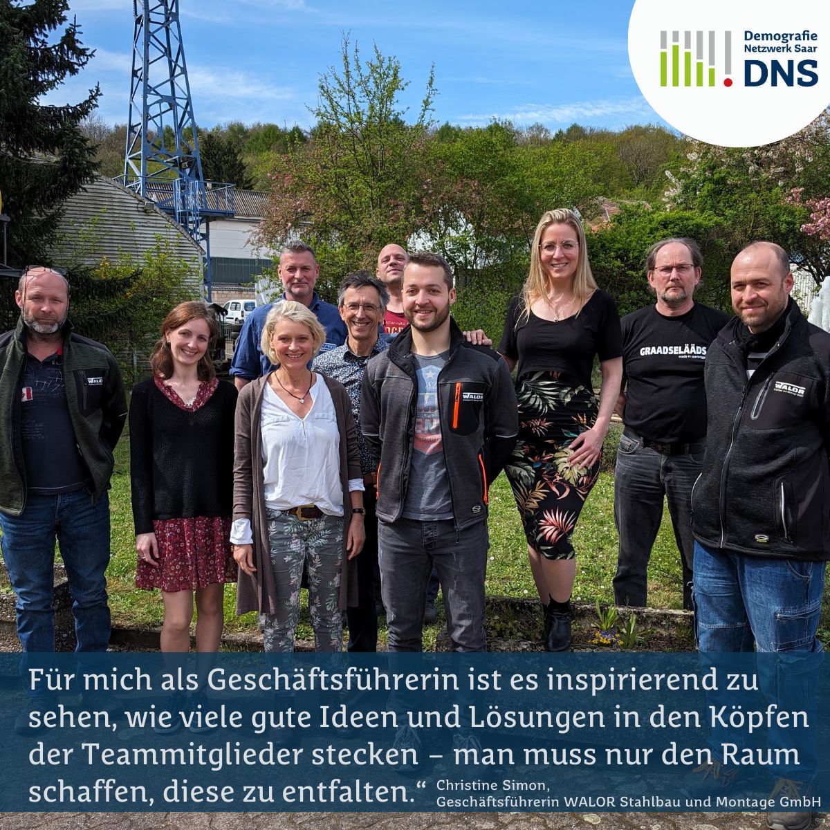 Das Team von Stahlbau WAHLOR