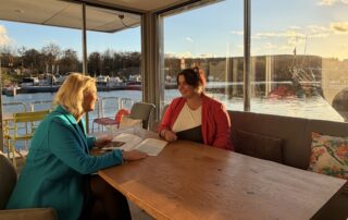 Nicole Sciove und Dorothee Wiebe auf demr Courage